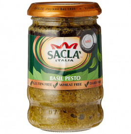 Sacla Basil Pesto   Glass Jar  190 grams